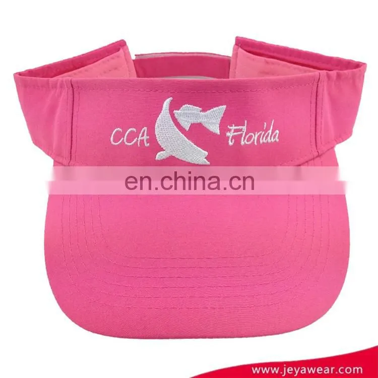 Cheap cotton sports sun visor cap for girls
