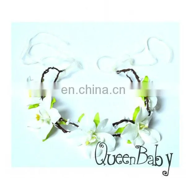Lady Girl Floral Flower Festival Wedding Garland Forehead Hair HeadBand