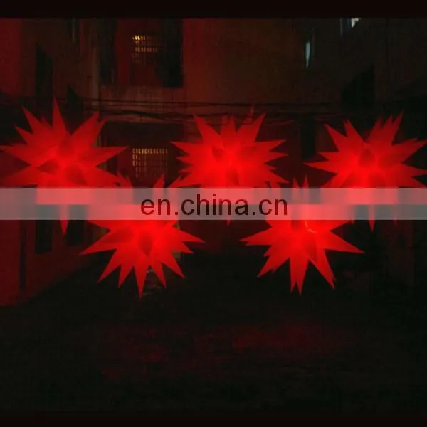 led inflatable star with led lighting for pub stage birthday Halloween party decoration