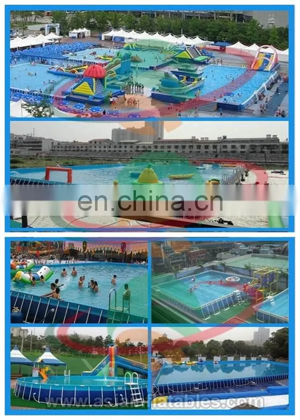 Inflatable Stents Pool , Metal Frame Inflatable Swimming Pool