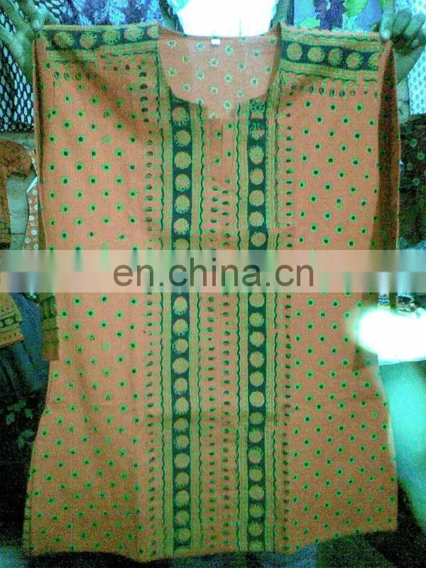 red designer kurti lakhnavi mirror work