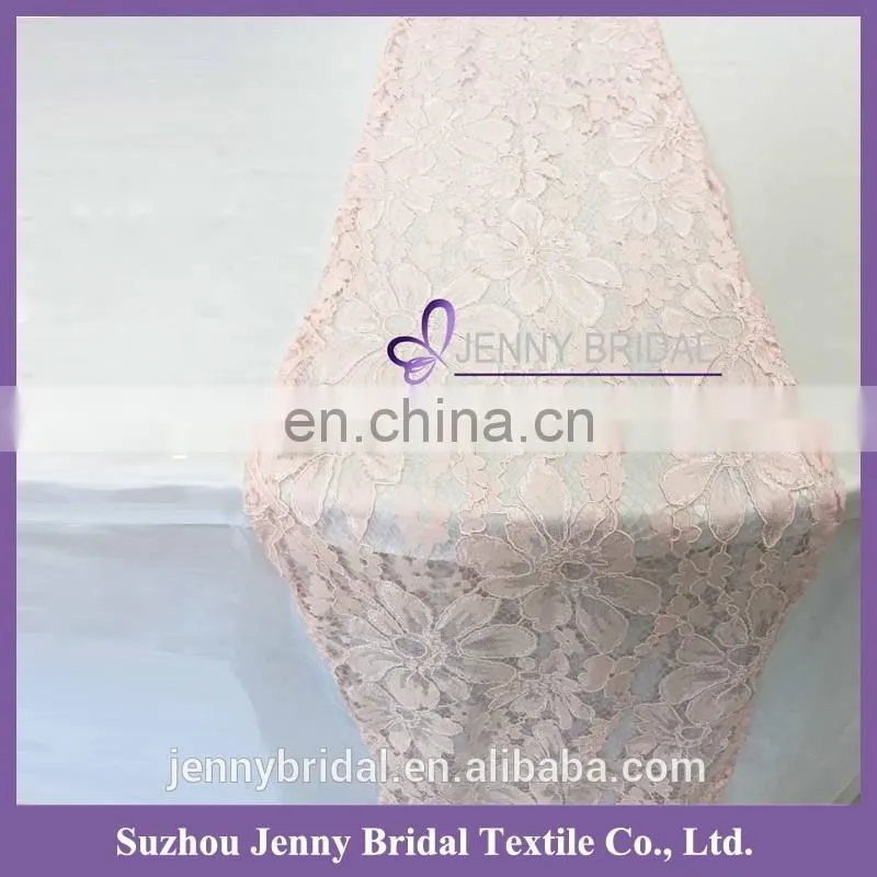 TL044 christmas new pink wedding party lace table runner
