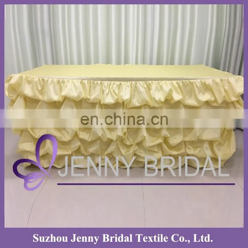 TC001M table skirting designs scuba table skirting for wedding materials in table skirting