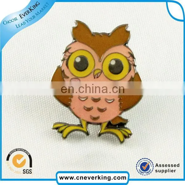 high quality fashion hard enamel lapel pin by golden supplier