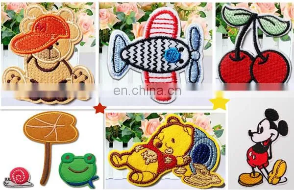 Custom sequin label embroidery patch for shirt, clothes