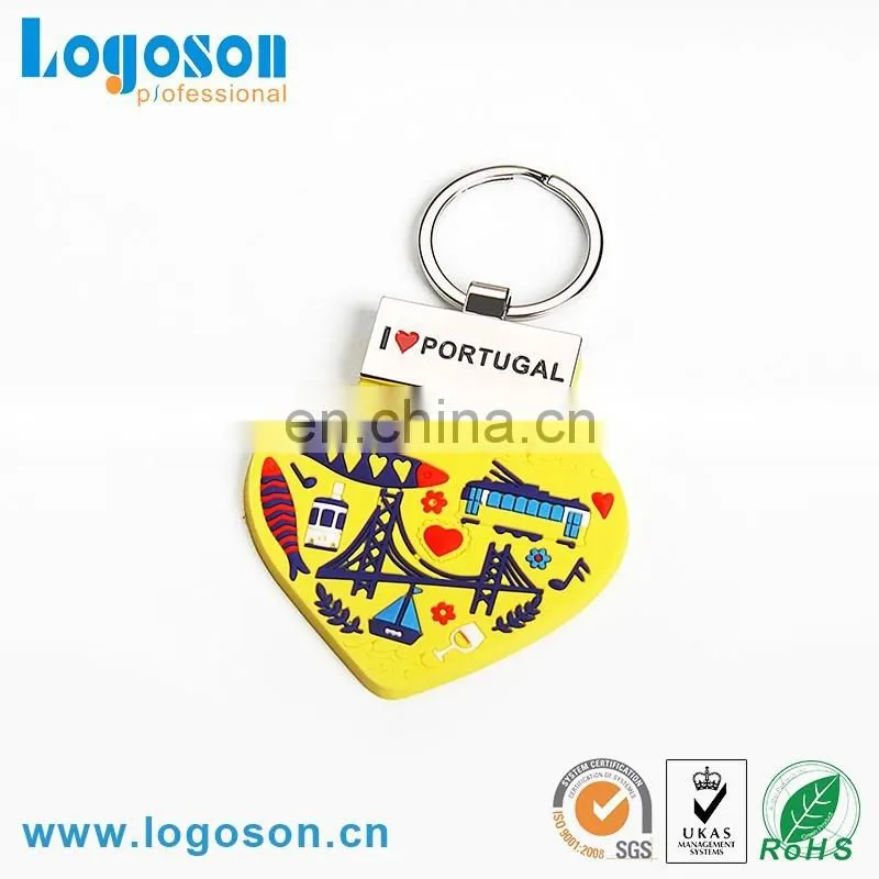 2017 New Souvenir PVC Rubber Key Chain