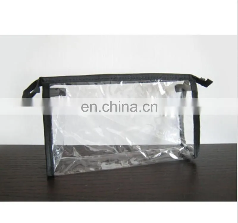 Women's Zipper Closure Small Pouch PVC Waterproof Cosmetic Case Bag