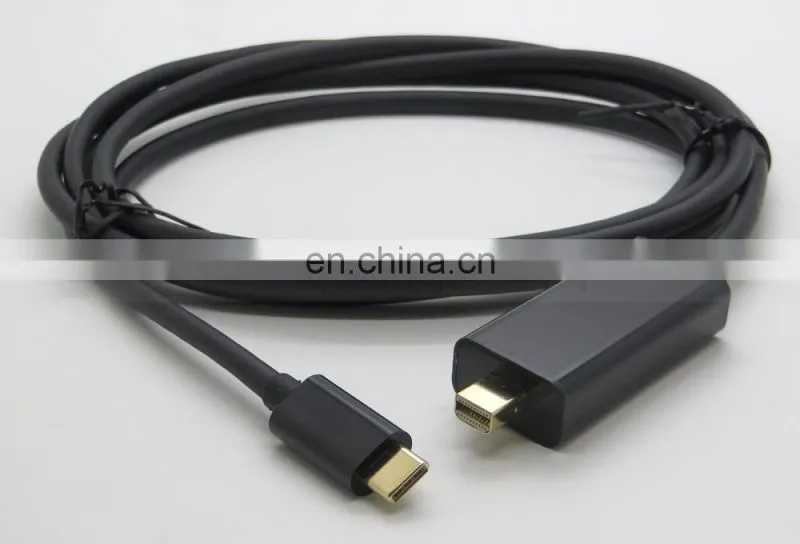 1.8M Type-C USB 3.1 C to Mini DisplayPort DP 4K Adapter Cable for Macbook