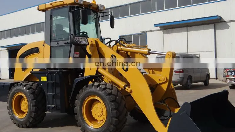 2Ton latest mini wheel loader with snow bucket and forklist
