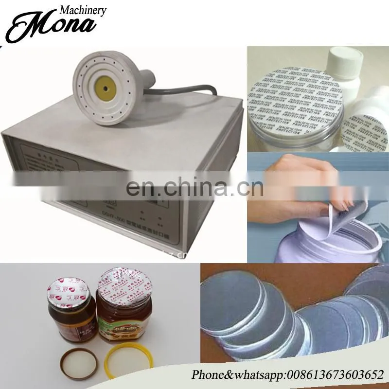 Hot selling bottle aluminum foil glass jar/plastic bottle cap sealing machine