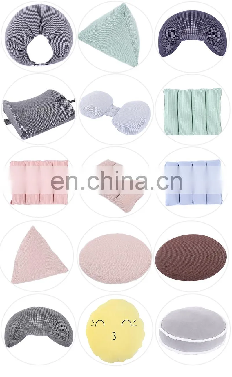 Custom pink chair pad round stool cushions round rattan outdoor home chair seat cushion with memory foam filling