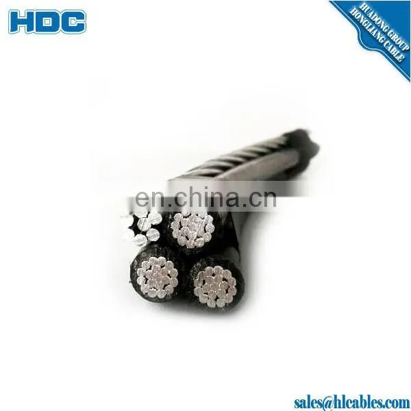 3*35+35mm2 aluminum conductor AAC neutral conductor PE overhead cable