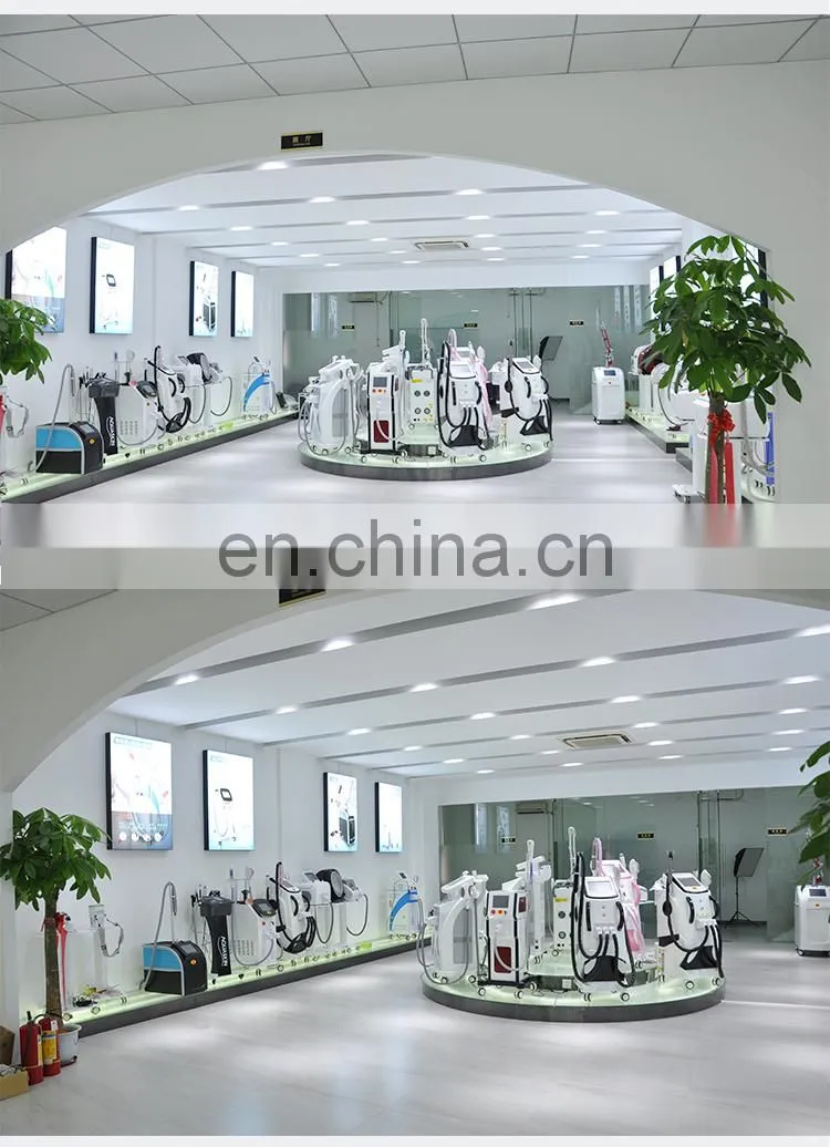 High quality hair removal beauty machine e-light ipl rf q-switched nd yag laser 3 handle