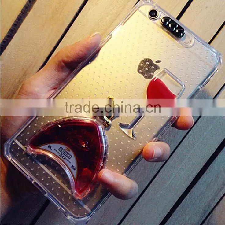 Flash mobile phone shell, mobile phone shell with wine cup bracket