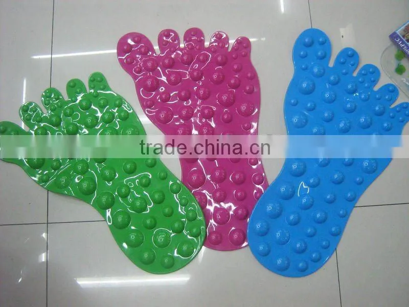 Unique novel foot shape massage bath mat