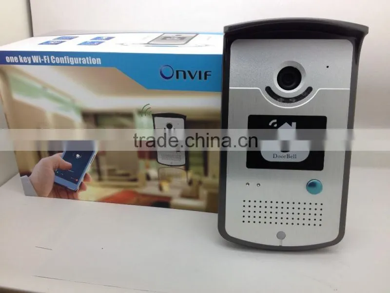 10Meters IR Night Vision 110 Degree Wide Angle 720P HD WiFi Video Doorbell Camera with Remote Unlock and Motion Detection Alarm