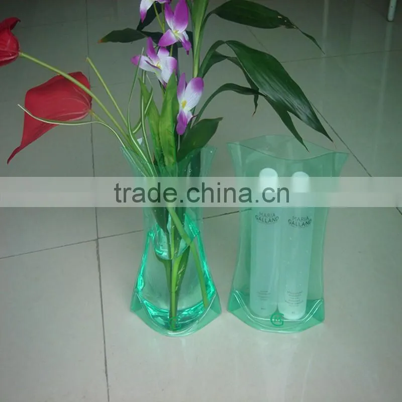 PVC foldable vases,customized size and shape