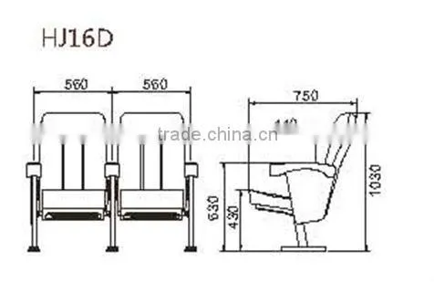 Best china theater cinema movie chairs HJ16D