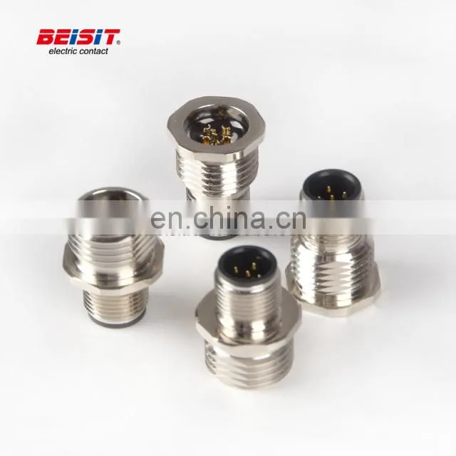 Beisit 12 pin Circular Connector M12 IEC 61076-2-101 For Automation Sensor