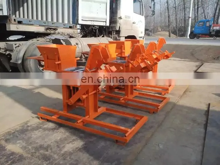 China All Kinds Of Manual Hand Red Interlocking Brick Presser Sale To Africa