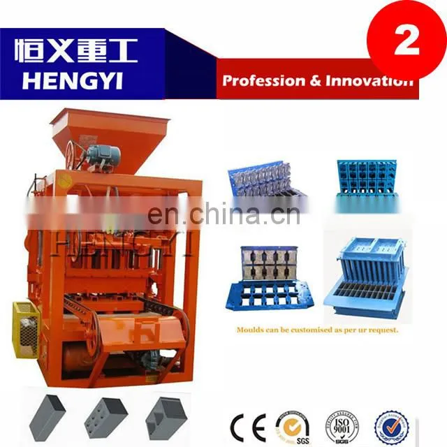 QT4-26/ Hot sale breeze block making machine/manual concrete hollow block making machine/fully automatic fly ash brick machine