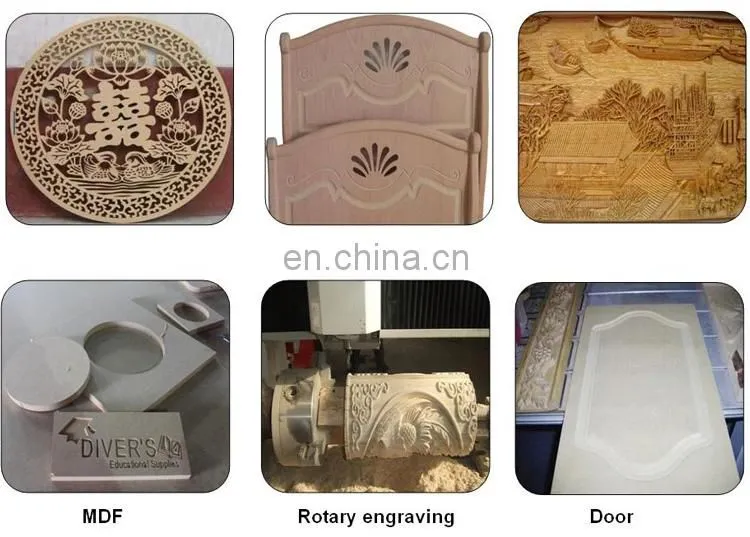 cnc router machine Wood cutting engraving for solidwood MDF aluminum metal plywood alucobond PVC Plastic foam stone