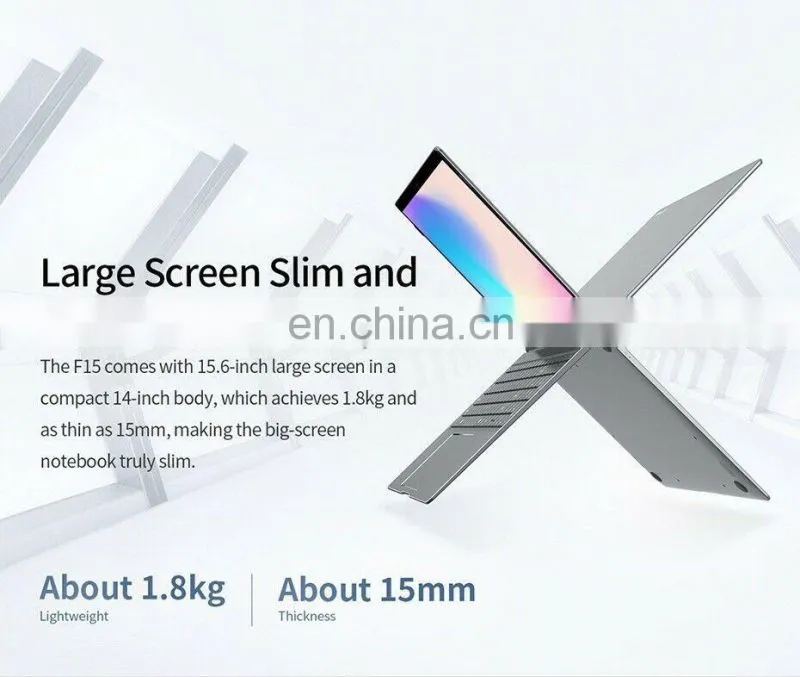 Teclast F15 Notebook - 15.6 inch, Intel N4100 Quad Core, 8GB RAM 256GB SSD