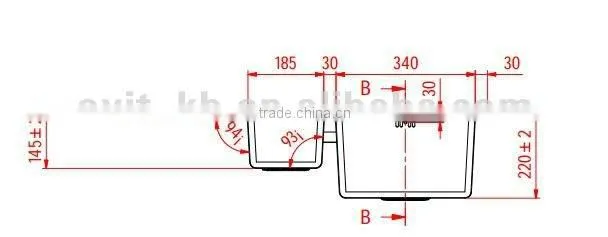 high quality kitchen sinks stainless steel RTS201A-1