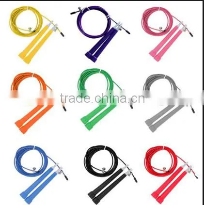 Bearing box design adjustable cable wire steel skipping speed jump rope