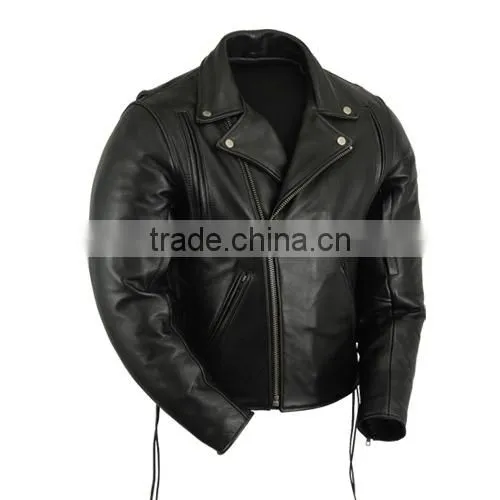 Motorbike Black leather jackets Motorbike Racing biker wear