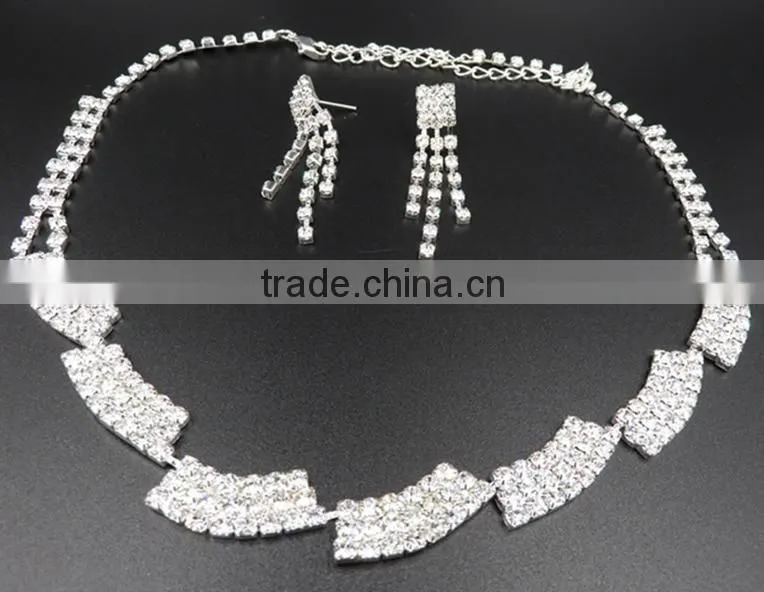 New Arrived Popular Fashion Elegance Charm Silver Jewelry Set