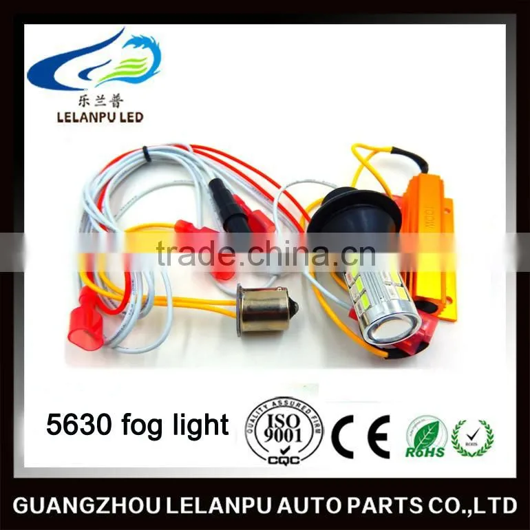 super bright Fcatory supply led car light 5630 28smd dual color auto led fog light turn light reverse lamp