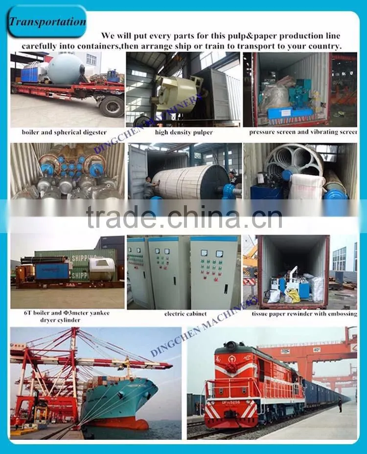 Zhengzhou DINGCHEN brand high profit automatic 100ton/day a4 paper making machine