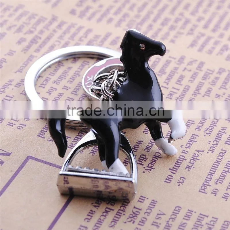 Animal key chains wholesale high quality dancing horse keychain