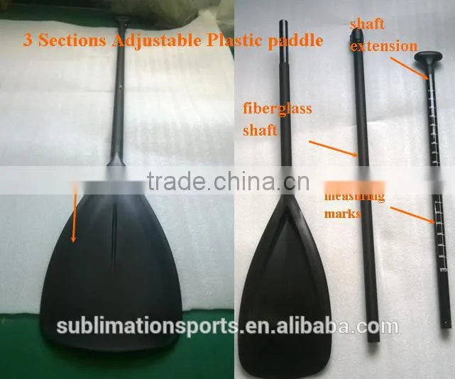 Full carbon fiber adjustable SUP paddle with ABS edge, Stand up paddle, Carbon fiber paddle