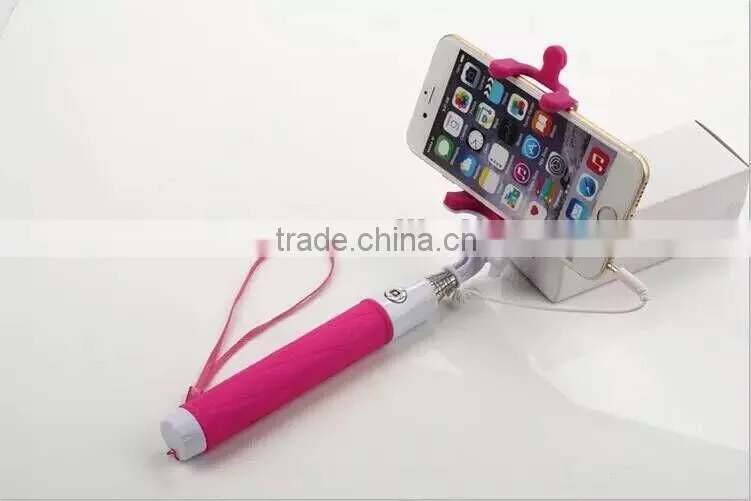 Travelling necessity selfie stick with bluetooth button, wireless monopod selfie-stick,selfie stick bluetooth