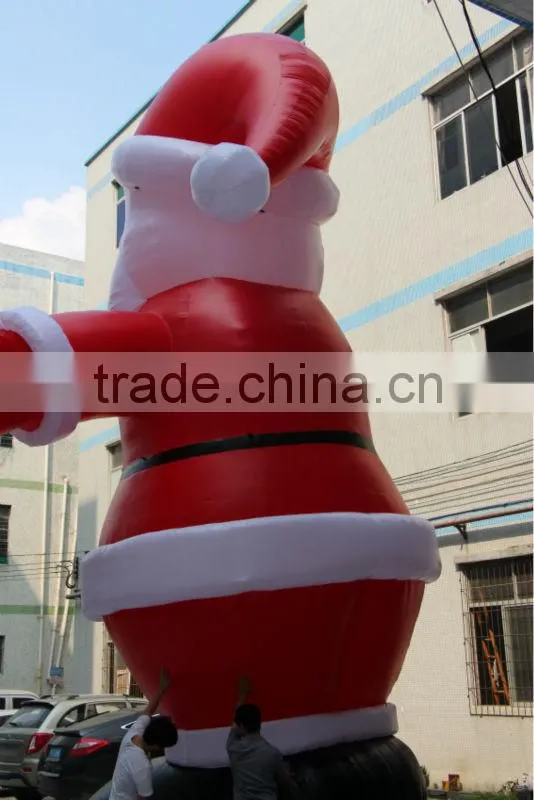 2014 New outdoor inflatable christmas decoration/ inflatable Santa Claus/ inflatable christmas decors