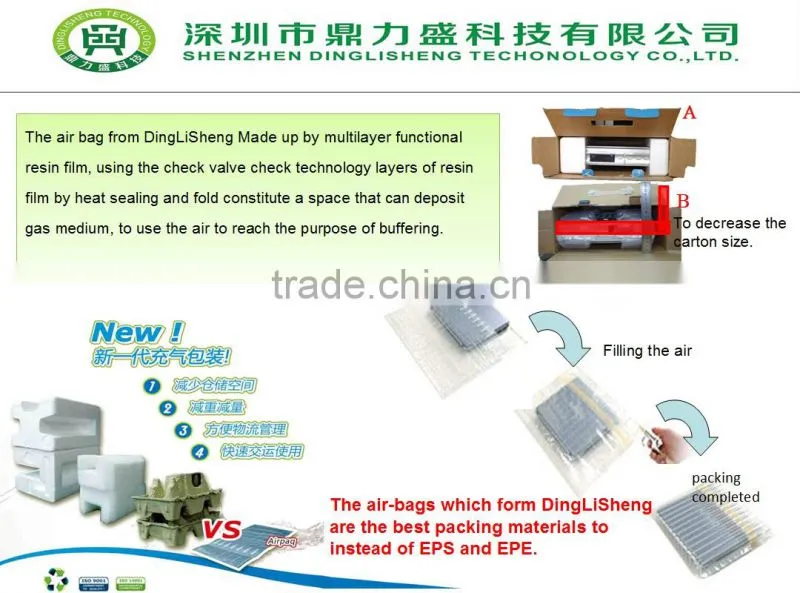Shock Resistance cushion air column bag for hard driver