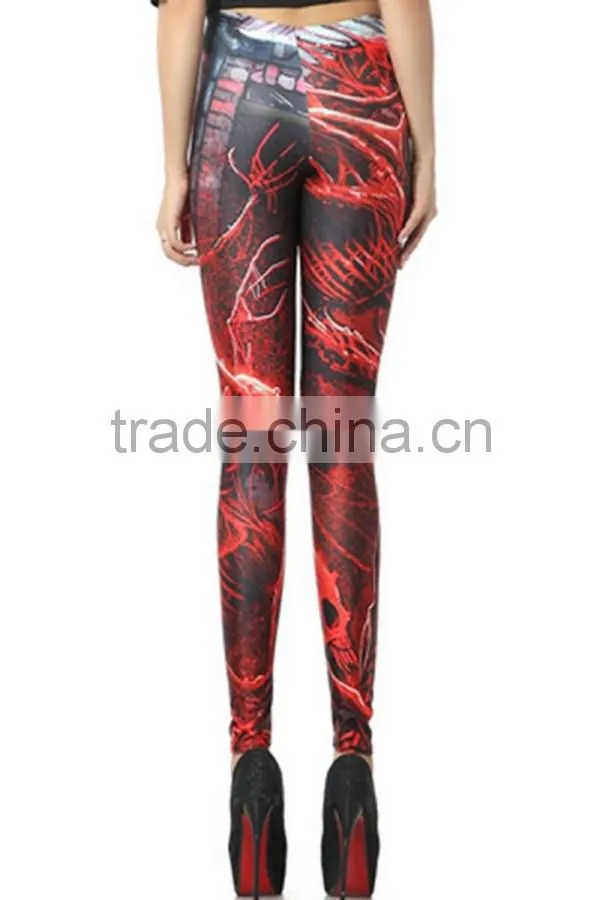 Spandex sublimation women yoga leggings with custom logo