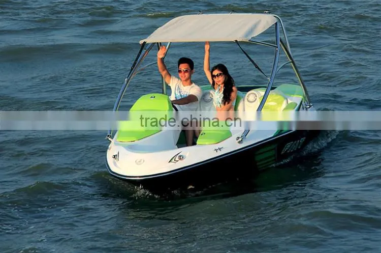 fast speed boat 15feet 4.6m fiberglass 200hp 1500cc CF motor boat jet yacht