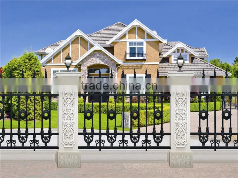 YT-008 2014 Top-selling modern wrought iron balcony railing design