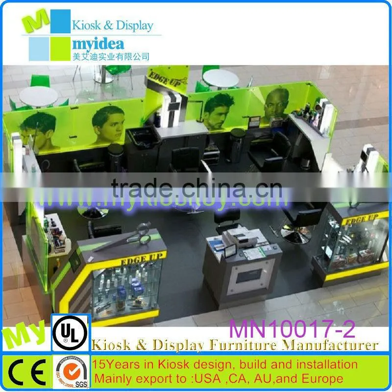 2015 new arrival hair salon kiosk furniture/hairdressing salon station in China/hair shop furniture