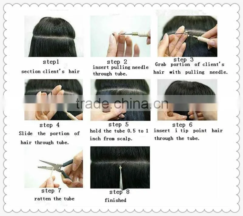 Top selling Virgin Remy Human hair prebonded I tip