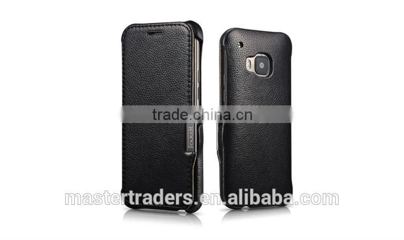 Original Icarer Litchi Grain Series Genuine Leather Case For HTC One M9 MT-3320