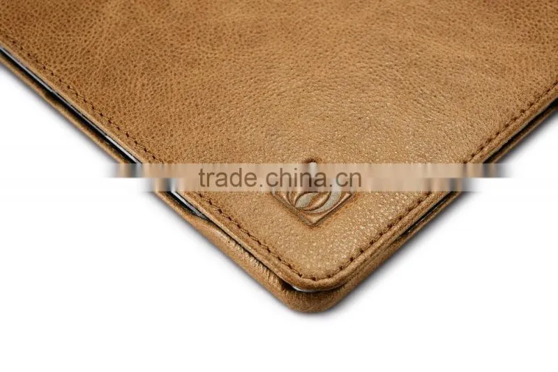 Icarer Luxury Genuine Leather Ultrathin Holder flip case for Surface Pro 4