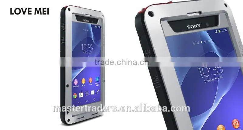 Original Love Mei Waterproof and shockproof Aluminum Case for Sony Z2 MT-2269