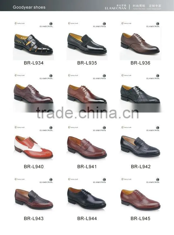 High quality 100% handmade leather oxford shoes men fashion dress shoes