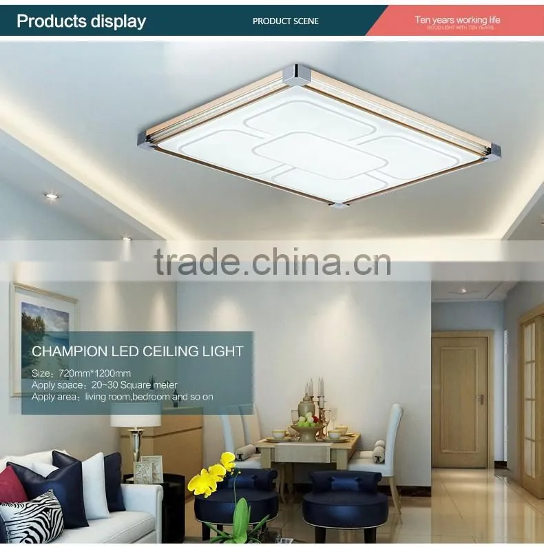 Modern led flush mount ceiling light golden color for residential