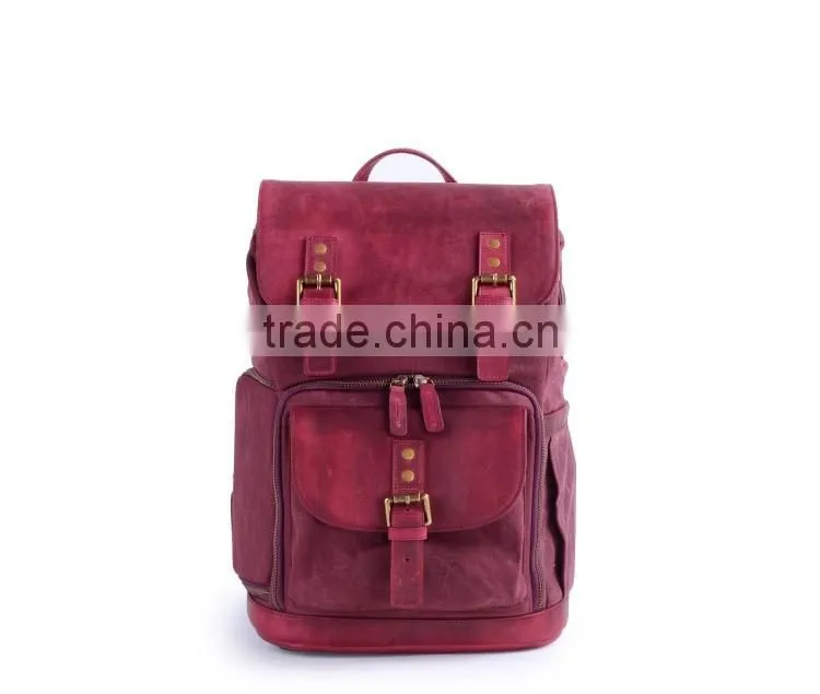 2016 michael korss leather lady travelling backpack,vintage waterproof Digital Cameras backpack