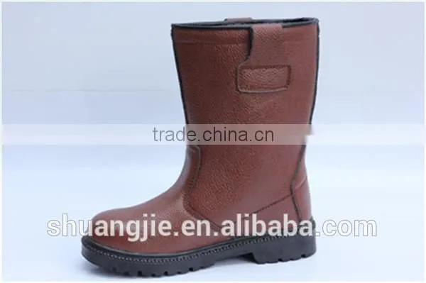 fashional rubber cemented industrial safety boots for women